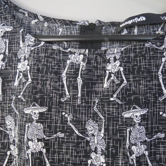 DANGERFIELD - SKELETON DRESS - COTTON - SIZE 12 - Picture 3 of 5